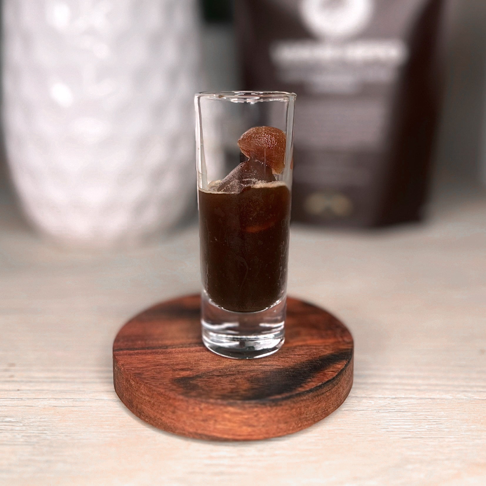 Frozen Espresso and Raw Brown Sugar Shots